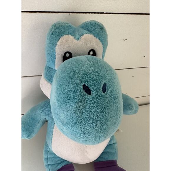Build-A-Bear Blue Yoshi Super Mario Bros. Plush Nintendo Limited Edition- 16” - Picture 1 of 10